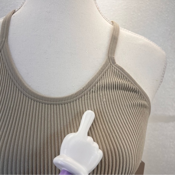 NWT Women's Crop  Washed Seamless Rib-Knit Camisole Crop Tank Tops SIZE XS/S - Picture 10 of 17